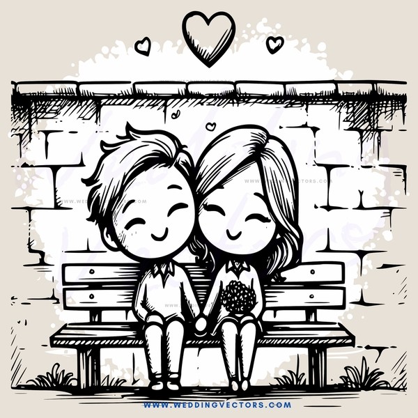 a couple sitting on a bench together