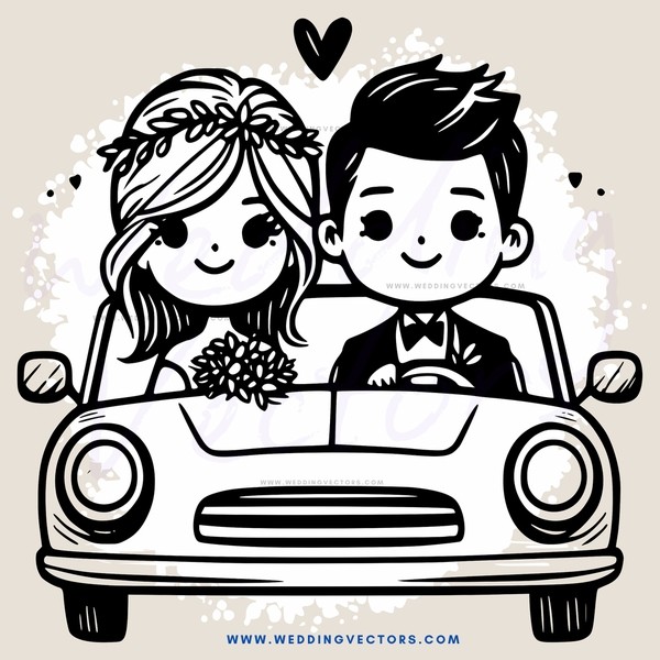 couple in carriage