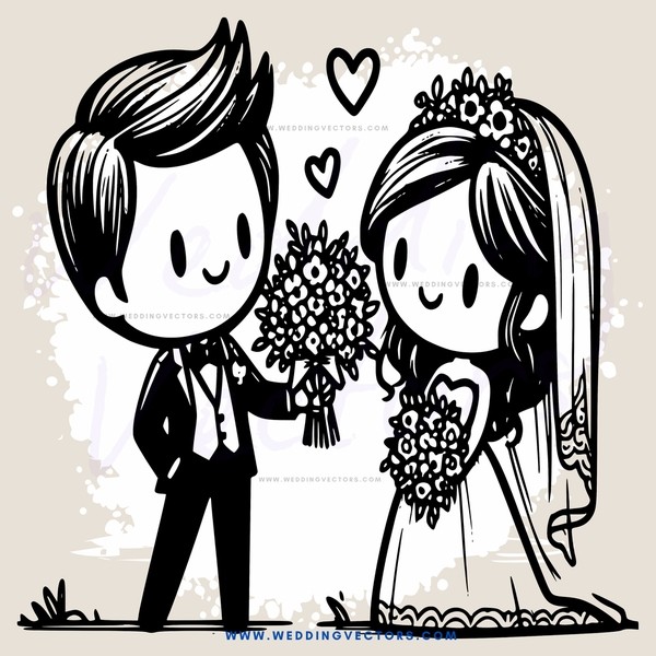 a couple's wedding portrait