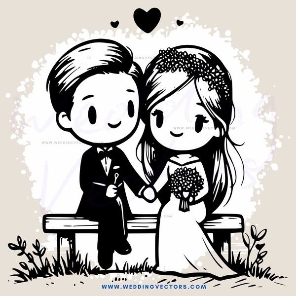 a man and woman on a bench