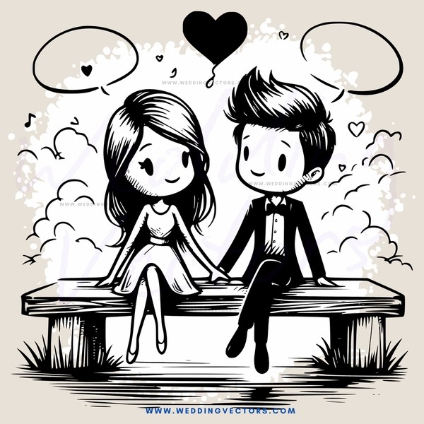 two people sitting on a bench