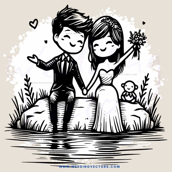 couple on rock island