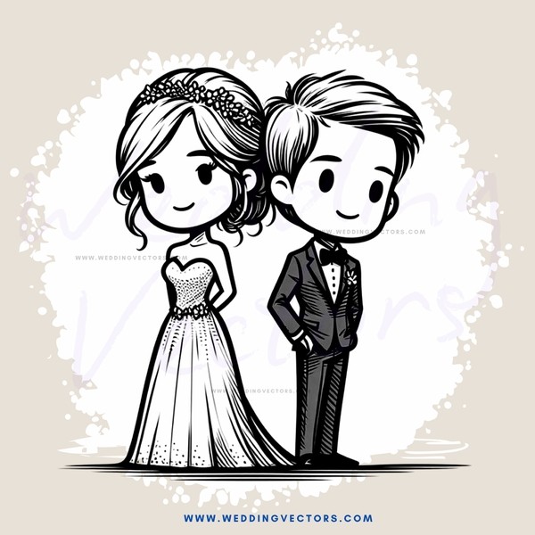 wedding couple pose for picture