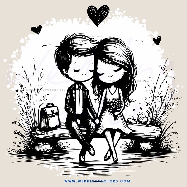 romantic moment between couple