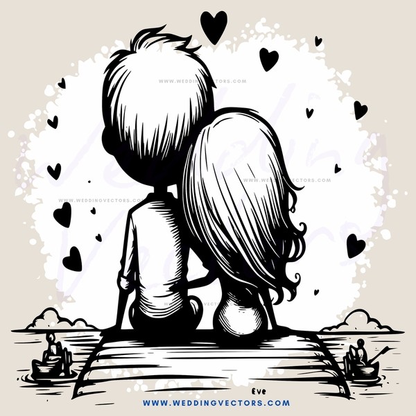 lovers on beach