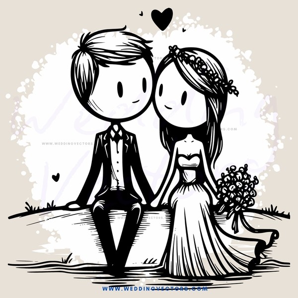 couple's kiss on their wedding day