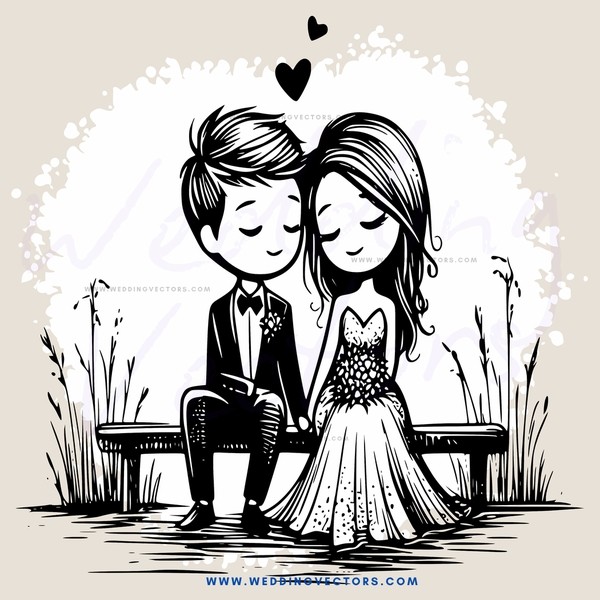 couple on bench with flowers around them