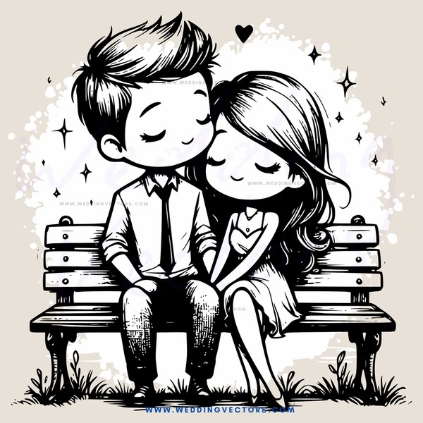 two people sitting on a bench