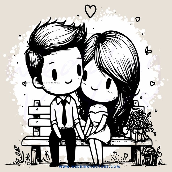 couple sitting on a bench