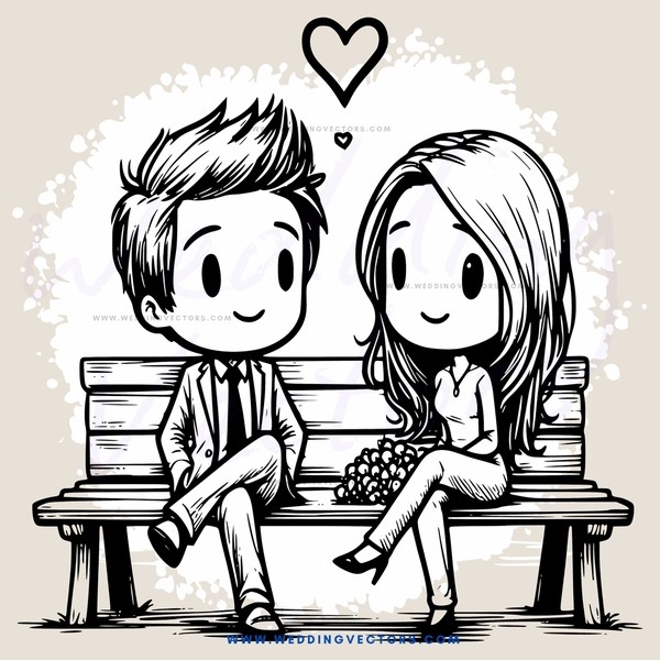 boy and girl on bench