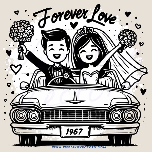 forever love 1967 car decoration