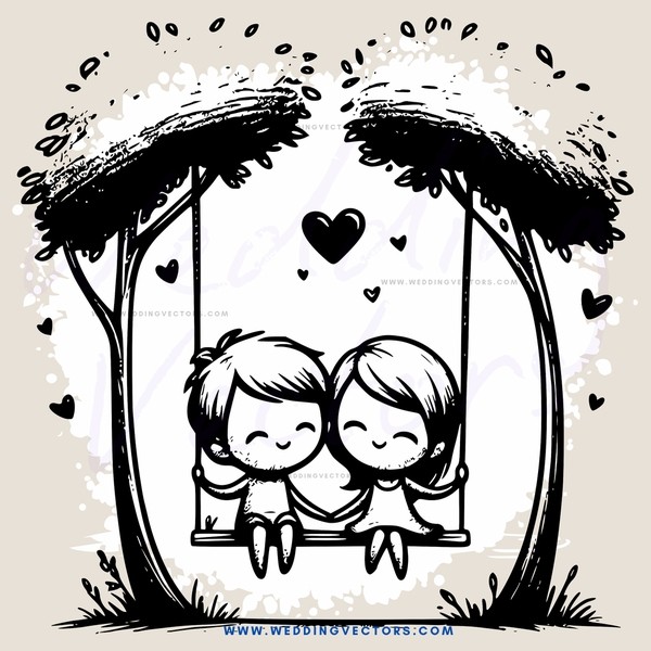 couple sitting on a bench under trees