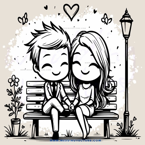 a couple sitting on a bench