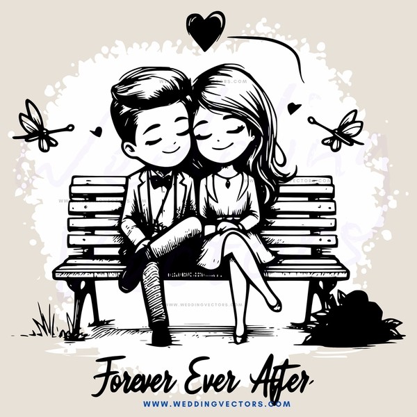 forever after kissing couple