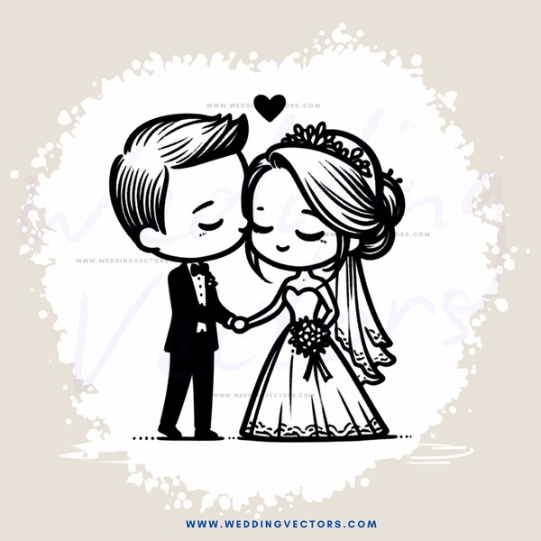 a couple in black and white
