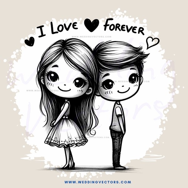 love forever cartoon image