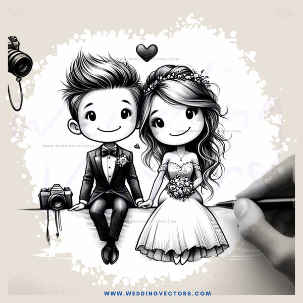 a couple in white holding hands