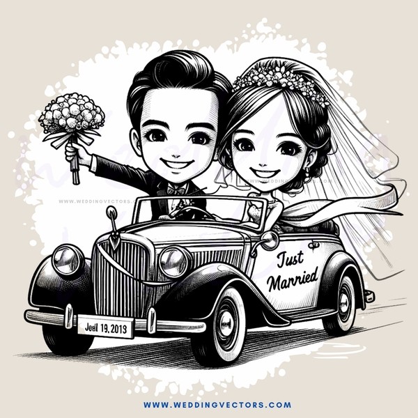 a couple in black and white