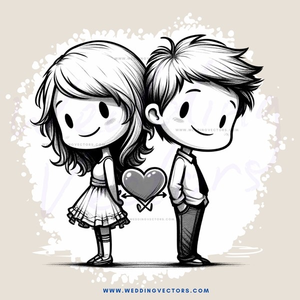 two kids holding heart