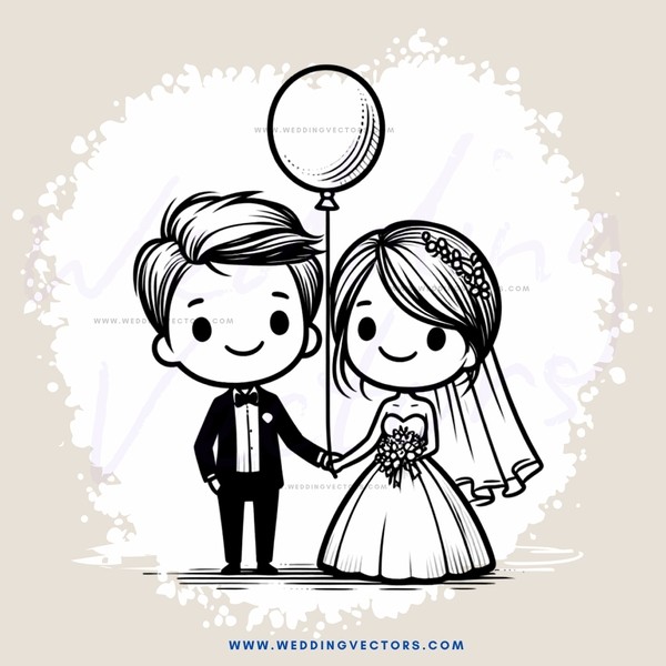 couple on their wedding day