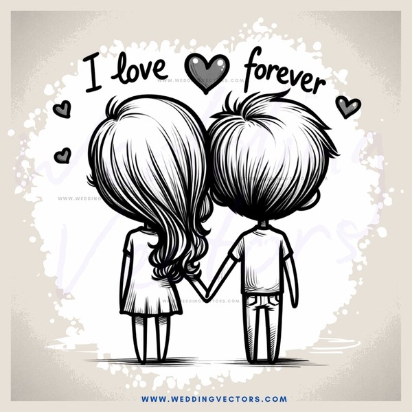 boy and girl with love