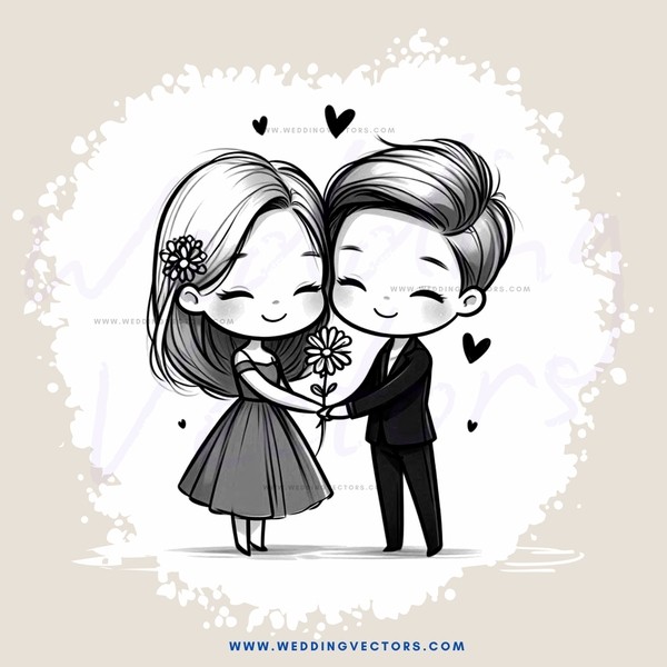 two people holding hands and flowers