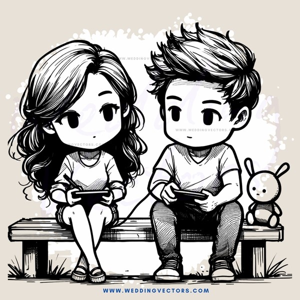 two people on a bench with stuffed animals