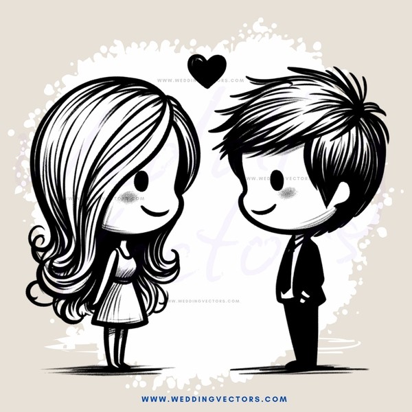 a boy and girl standing next to each other