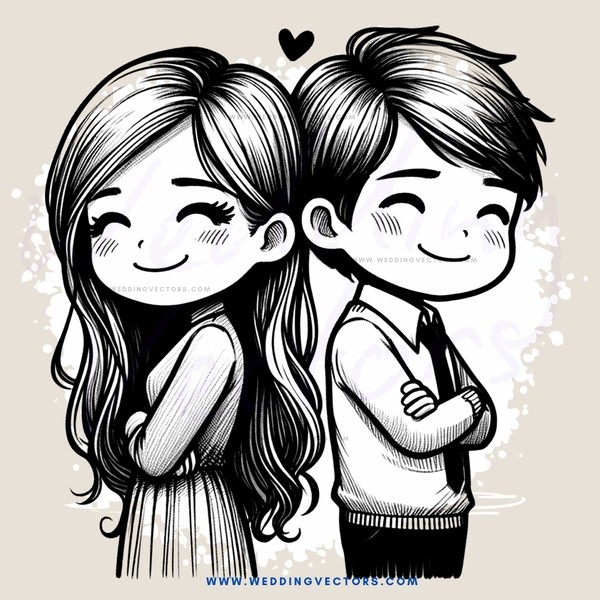 boy and girl smiling together