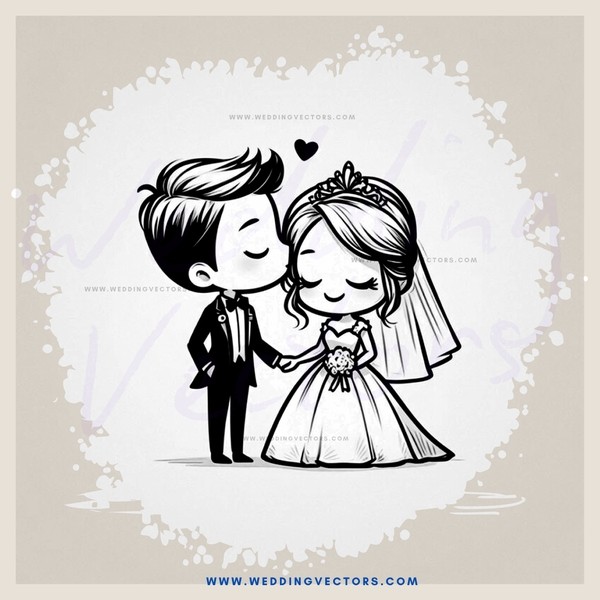 a couple kissing with an "i love you" heart floating above them