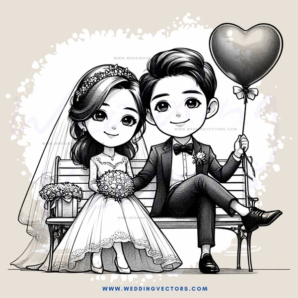 wedding bride and groom