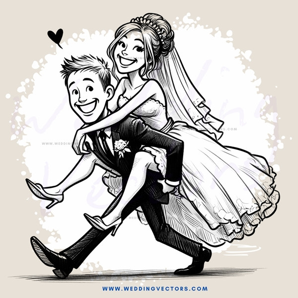 wedding couple hugging and smiling together