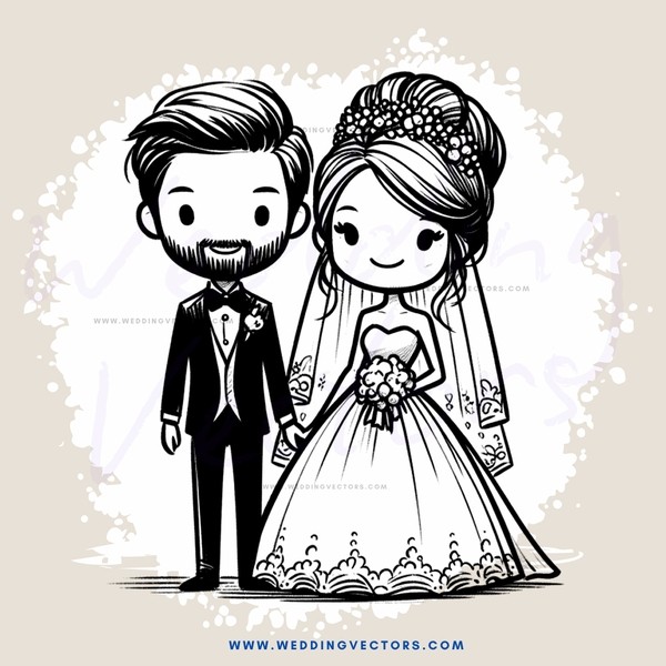 wedding picture of man and woman