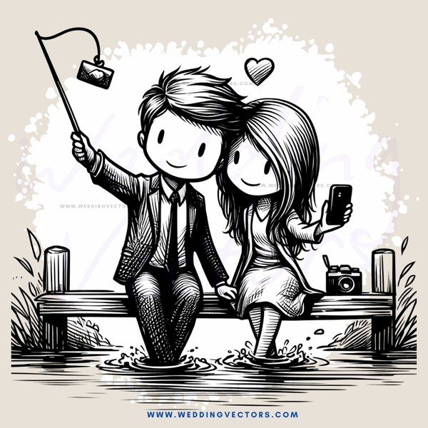 a couple in love with nature