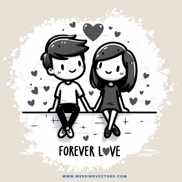 forever love drawing by anonymous