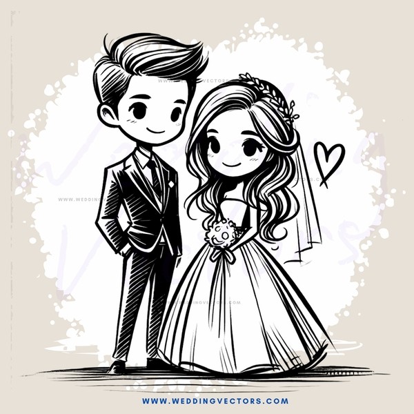 a bride and groom with their hands clasped