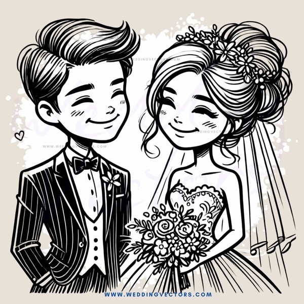 a bride and groom pose together for their wedding picture
