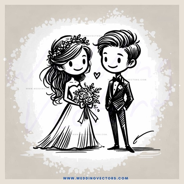 wedding cartoon