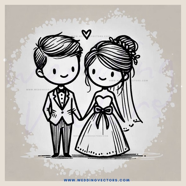 couple hugging in black and white sketch