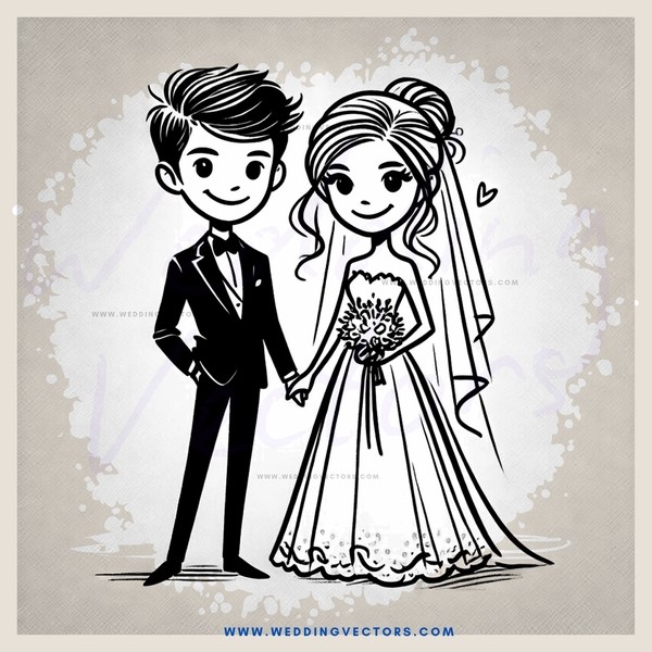 a young couple holding hands and smiling