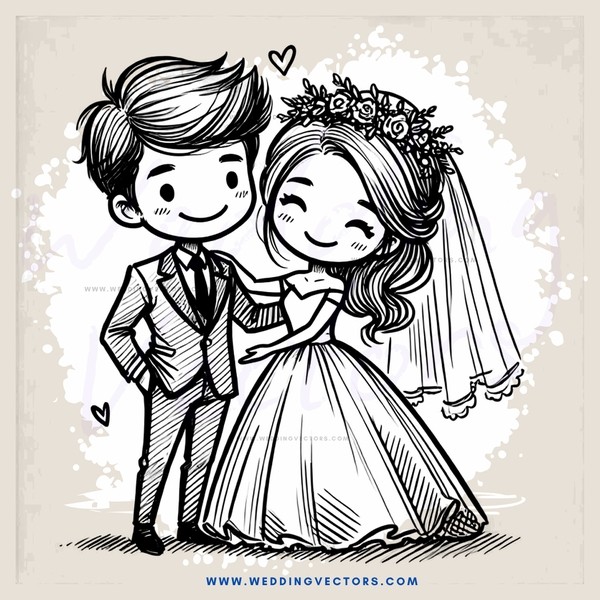the engaged couple pose for their wedding photo