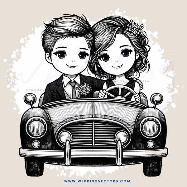 the car with two people in it