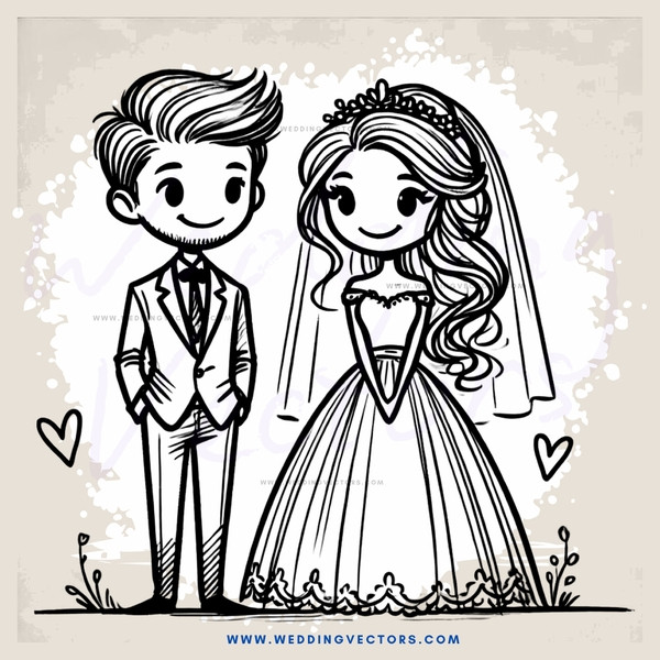 a young man and woman stand together