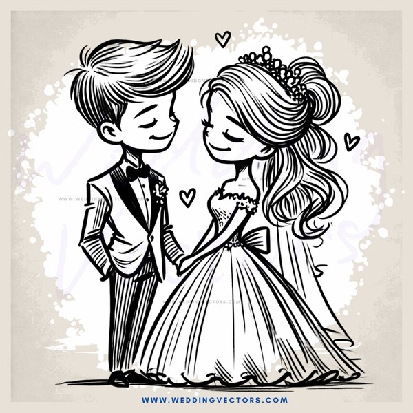 a couple in black and white
