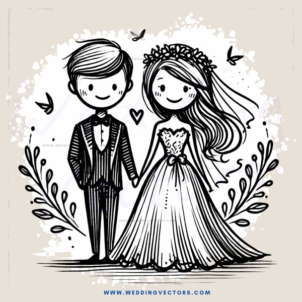 wedding couple posing for picture in a field of flowers