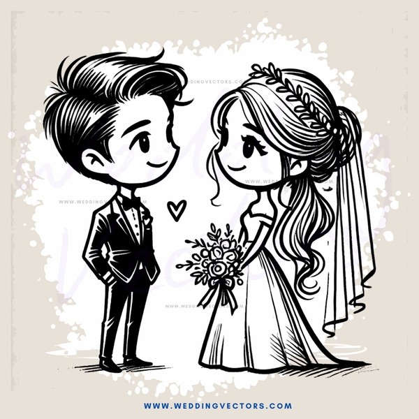 a couple standing together and holding rings