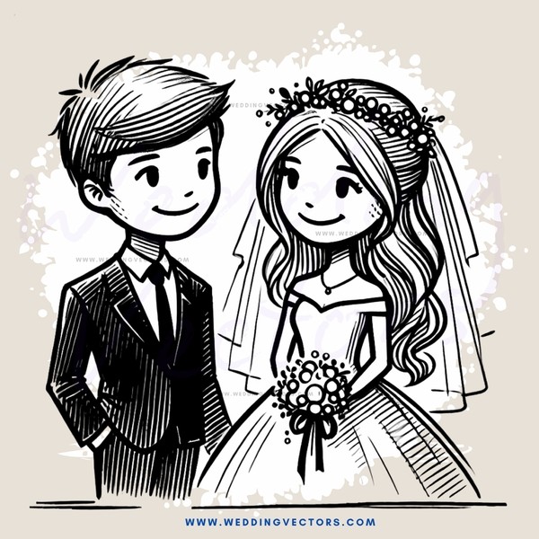 a bride and groom smiling at their wedding ceremony