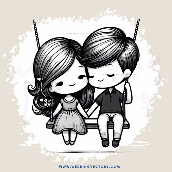 lovers on a bench