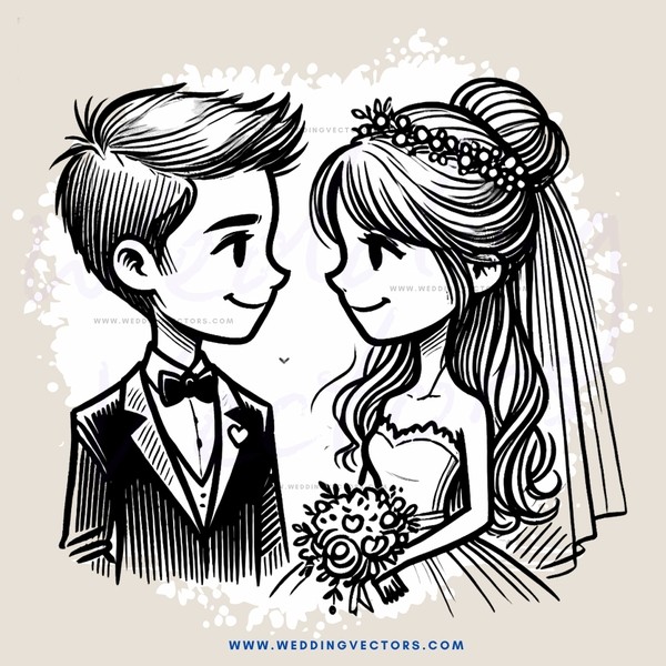 a couple holding flowers