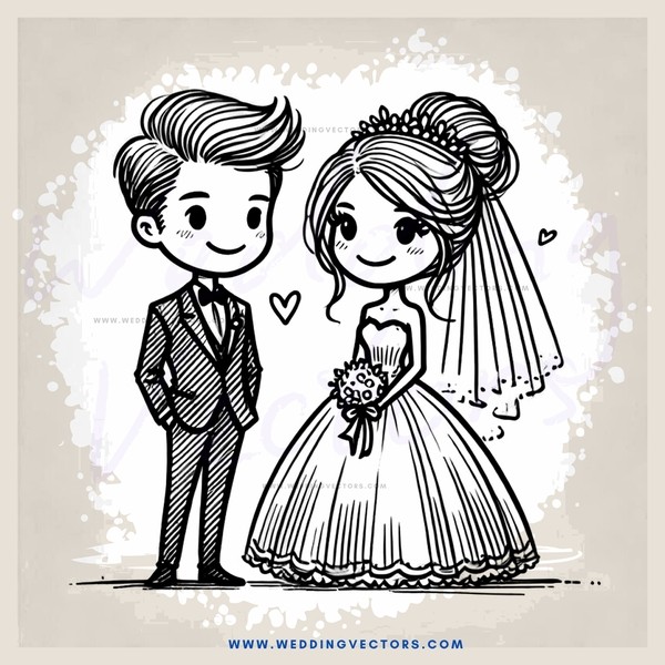wedding comics 1st page (the comic is drawn with white ink on an off white background)